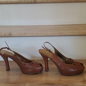 Guess Peep Toe Platforms